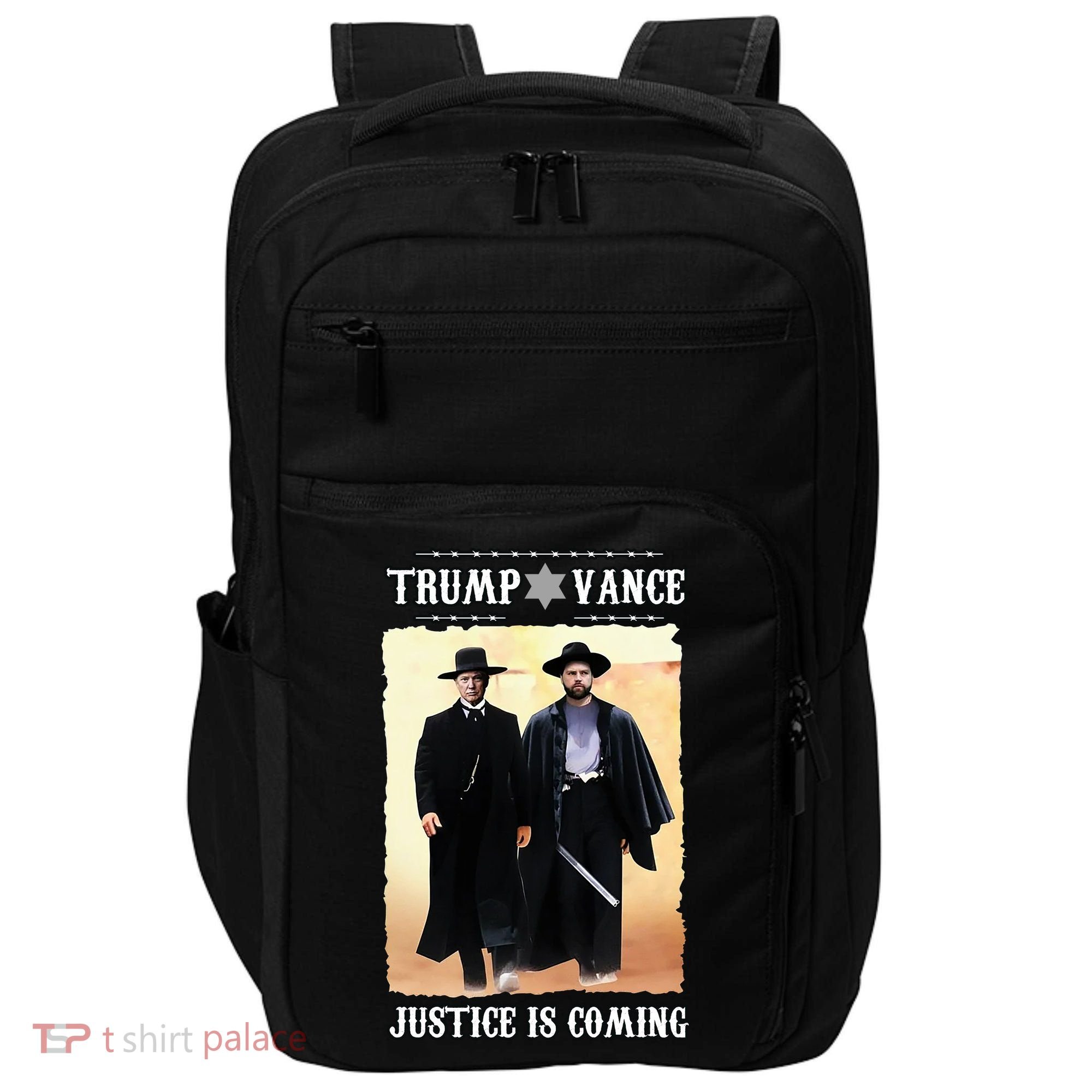 Trump Vance Justice Is Coming Impact Tech Backpack