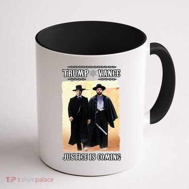 Trump Vance Justice Is Coming Coffee Mug back