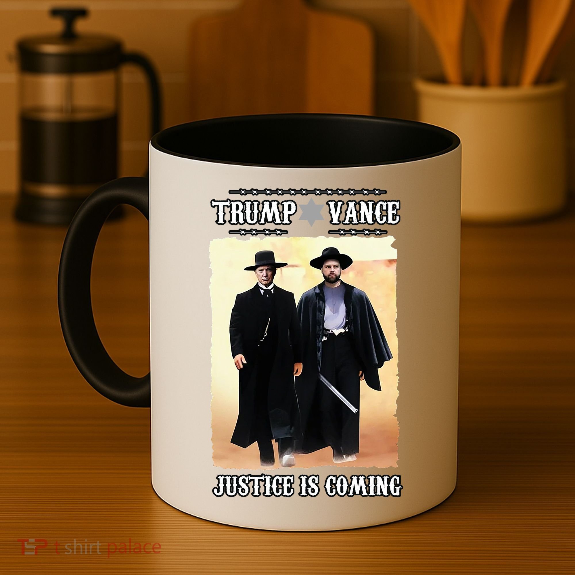 Trump Vance Justice Is Coming Coffee Mug