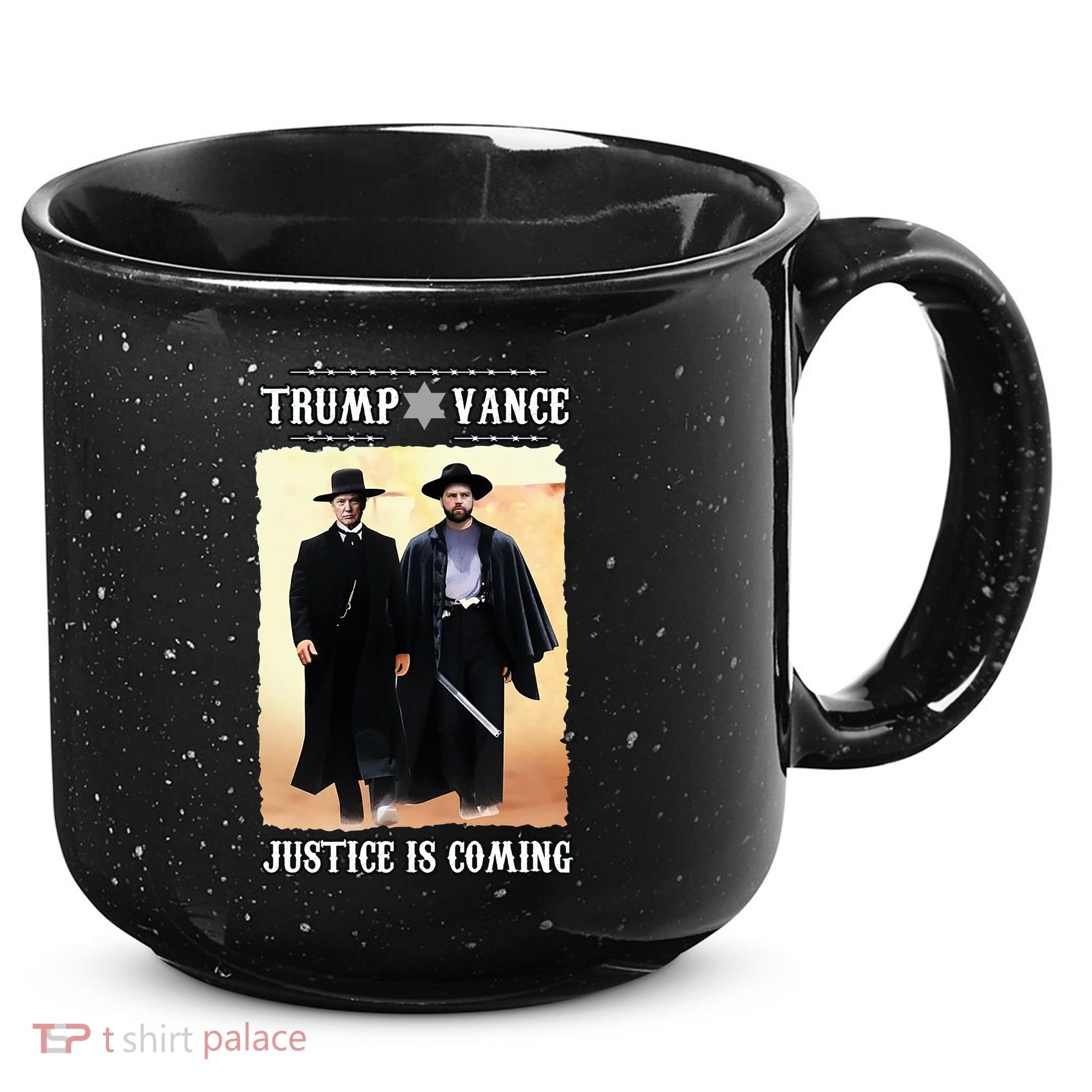 Trump Vance Justice Is Coming 15oz Campfire Ceramic Mug