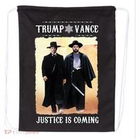 Trump Vance Justice Is Coming Drawstring Bag thumb 0