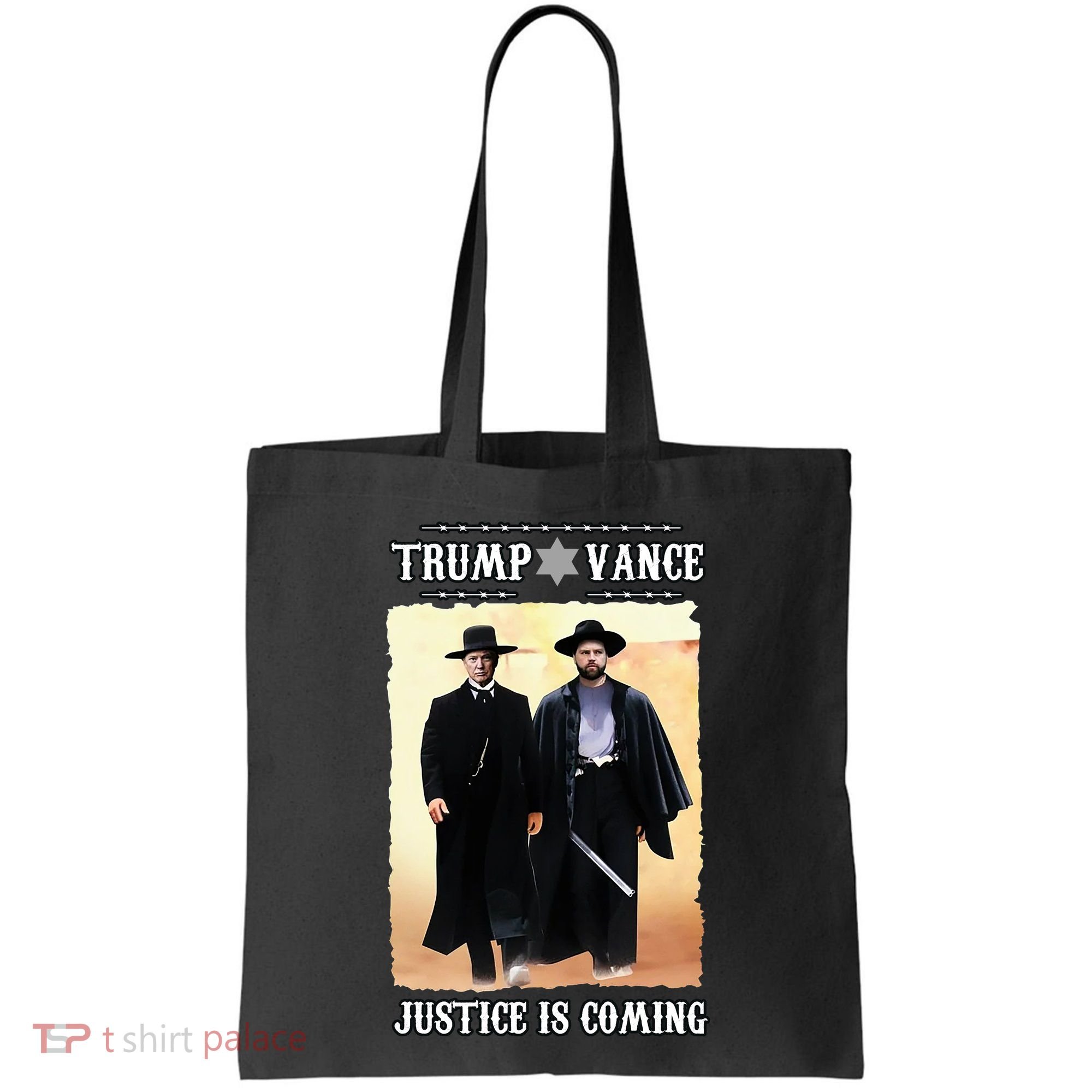 Trump Vance Justice Is Coming Tote Bag