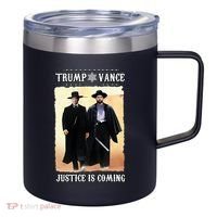 Trump Vance Justice Is Coming 12oz Stainless Steel Coffee Mug thumb 0
