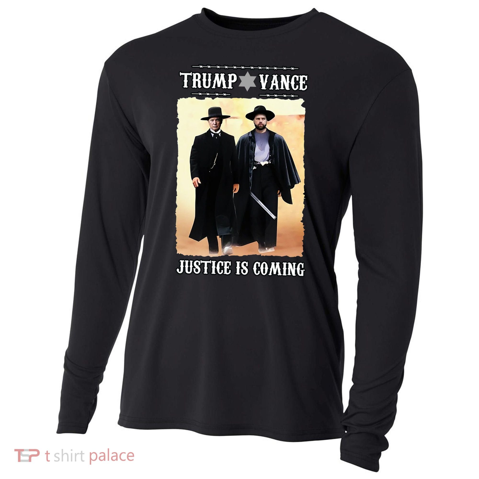 Trump Vance Justice Is Coming Cooling Performance Long Sleeve Crew