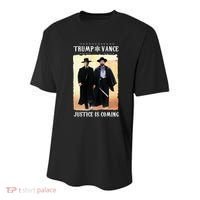 Trump Vance Justice Is Coming Youth Performance Sprint T-Shirt thumb 0