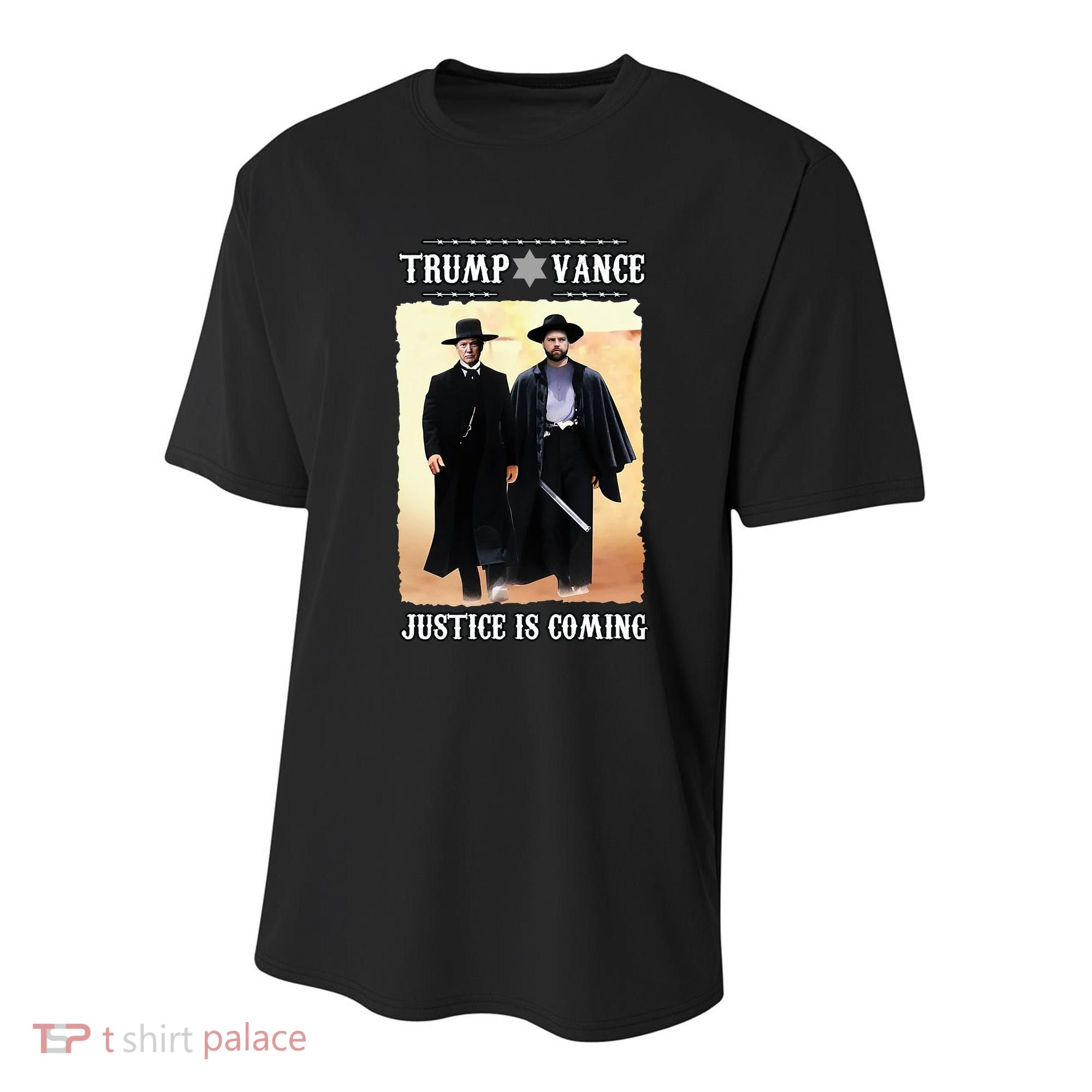 Trump Vance Justice Is Coming Youth Performance Sprint T-Shirt