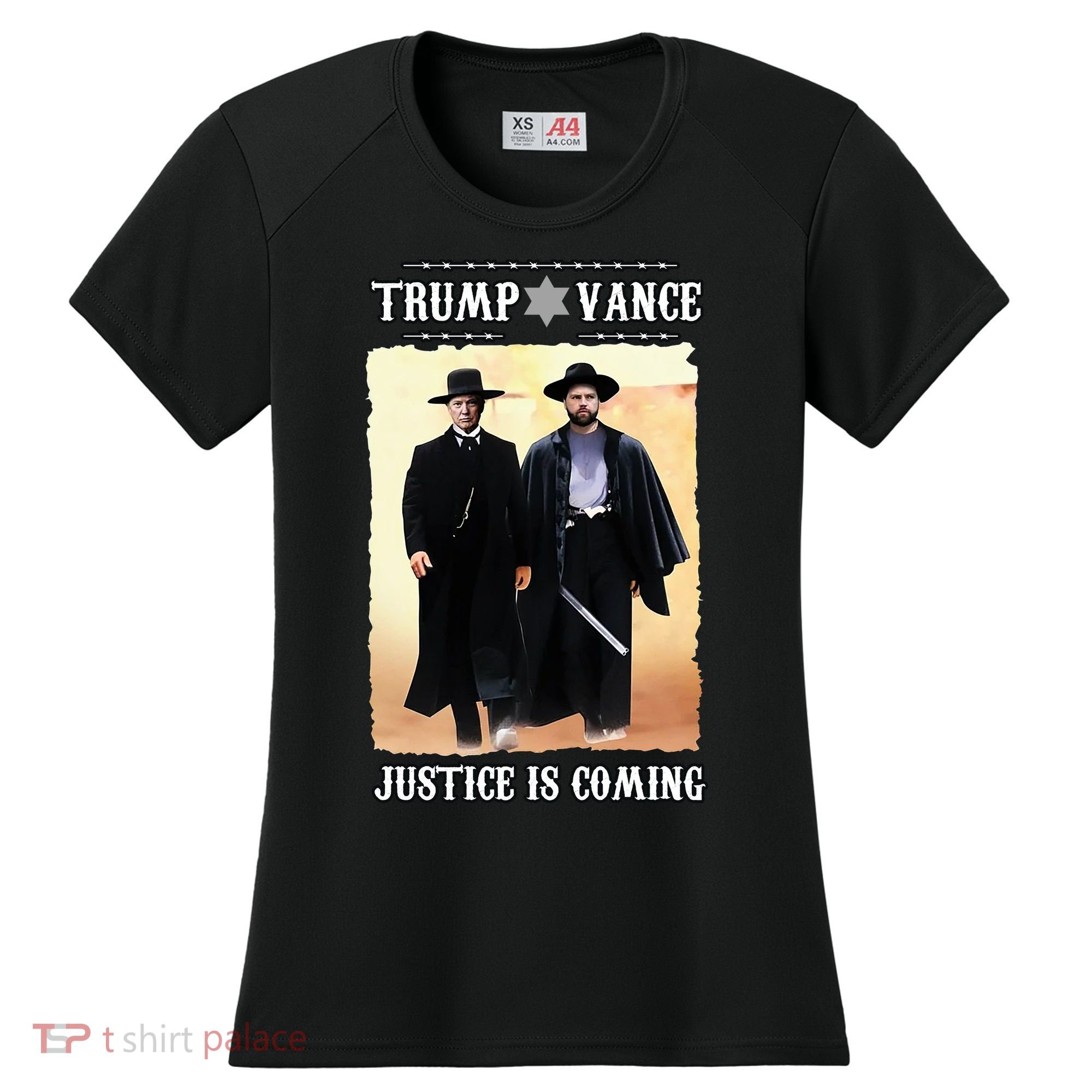 Trump Vance Justice Is Coming Women's Cooling Performance Crew T-Shirt