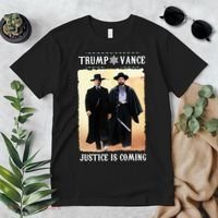 Trump Vance Justice Is Coming Premium T-Shirt thumb 2