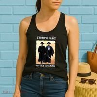 Trump Vance Justice Is Coming Women's Tank Top thumb 2