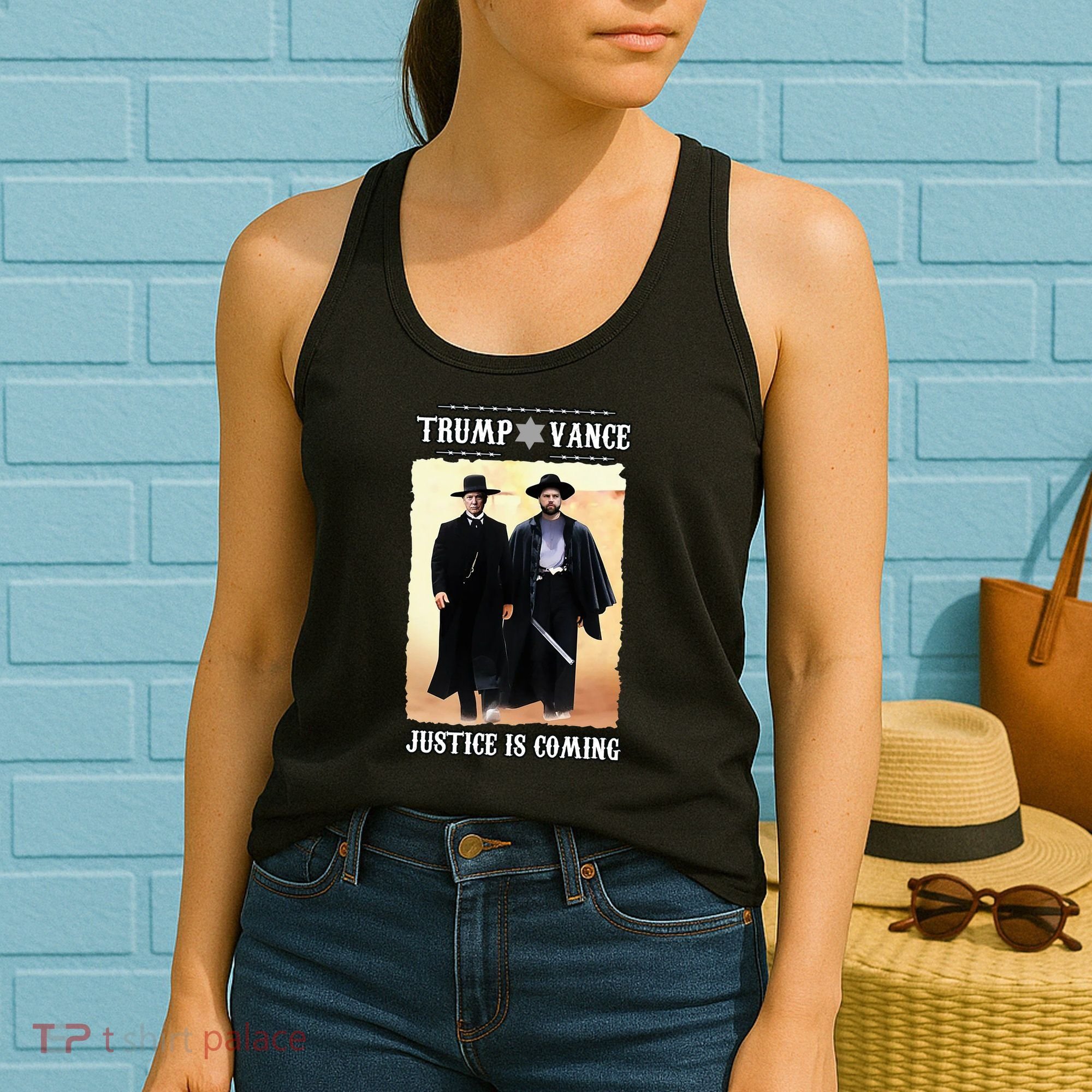 Trump Vance Justice Is Coming Women's Tank Top