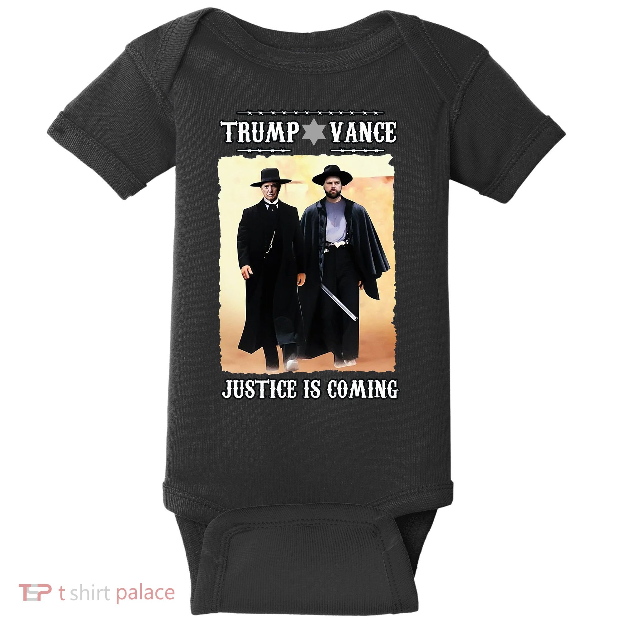 Trump Vance Justice Is Coming Baby Bodysuit