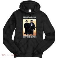 Trump Vance Justice Is Coming Tie Dye Hoodie thumb 0