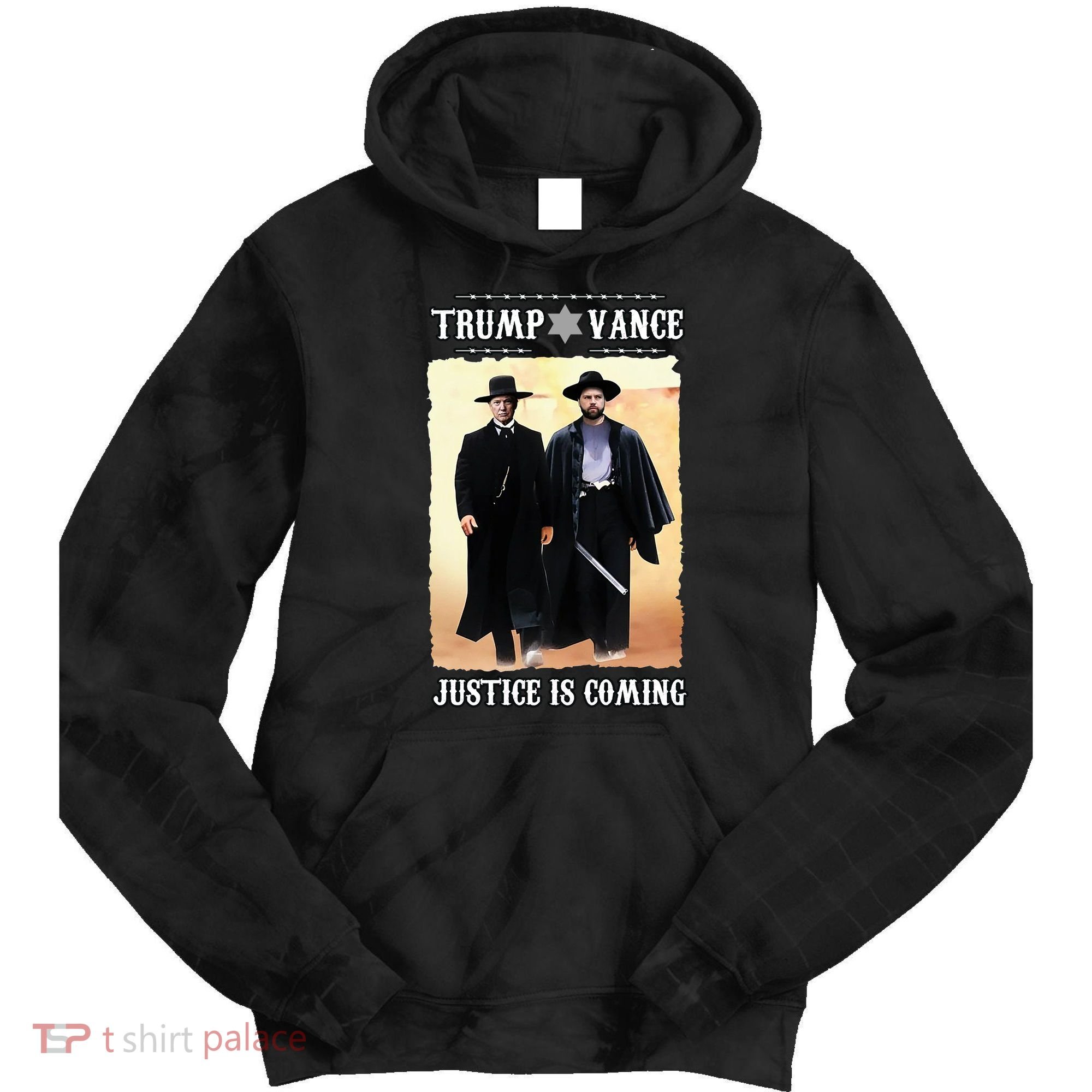 Trump Vance Justice Is Coming Tie Dye Hoodie