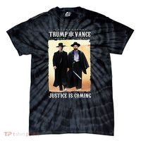 Trump Vance Justice Is Coming Tie-Dye T-Shirt thumb 0