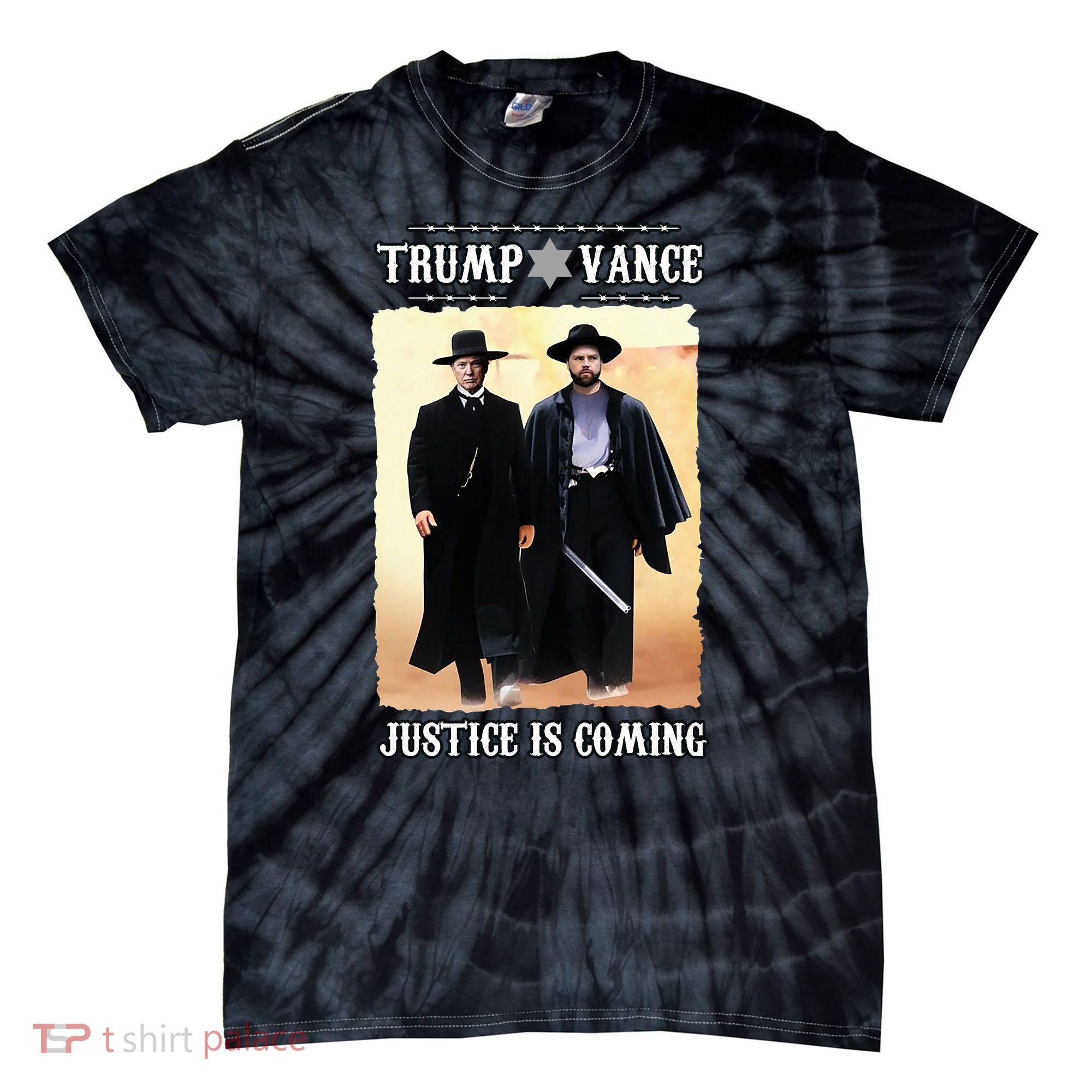 Trump Vance Justice Is Coming Tie-Dye T-Shirt