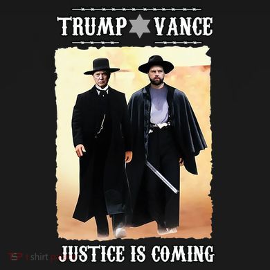 Trump Vance Justice Is Coming Tall Hoodie