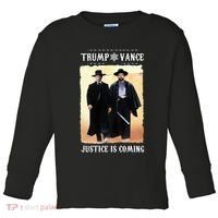 Trump Vance Justice Is Coming Toddler Long Sleeve Shirt thumb 0