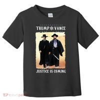Trump Vance Justice Is Coming Toddler T-Shirt thumb 0