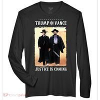 Trump Vance Justice Is Coming Zone Performance Long-Sleeve T-Shirt thumb 0