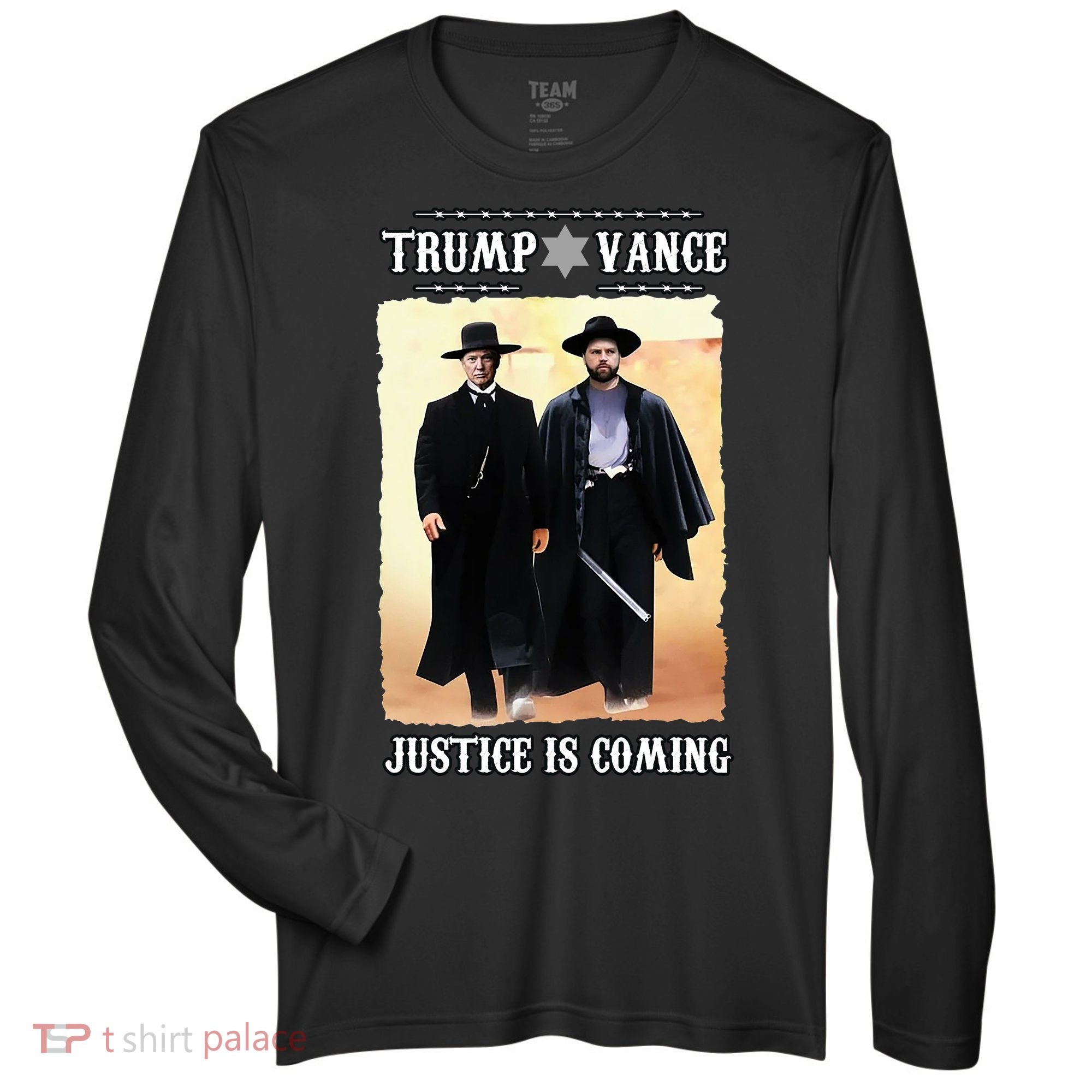Trump Vance Justice Is Coming Zone Performance Long-Sleeve T-Shirt