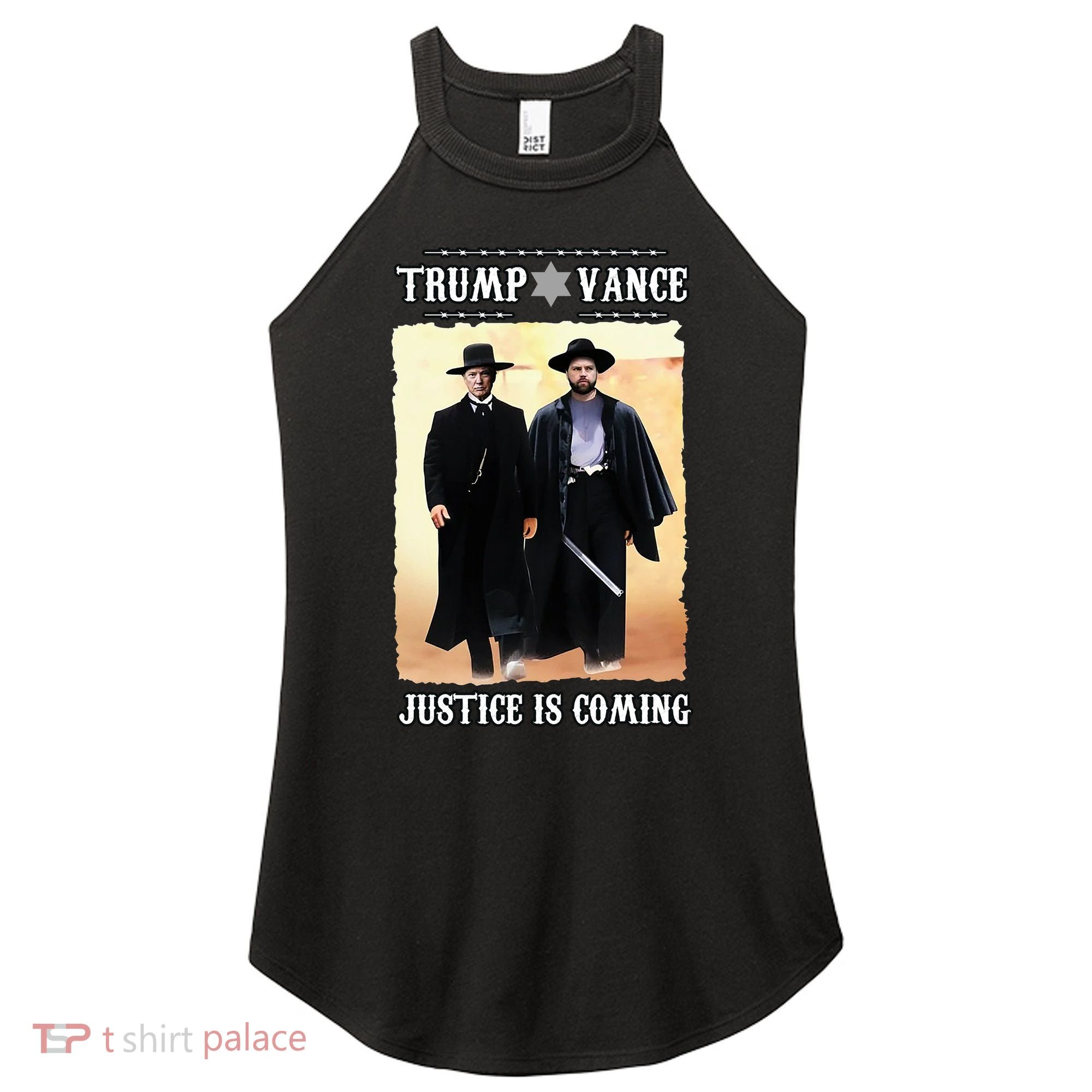 Trump Vance Justice Is Coming Women's Perfect Tri Rocker Tank