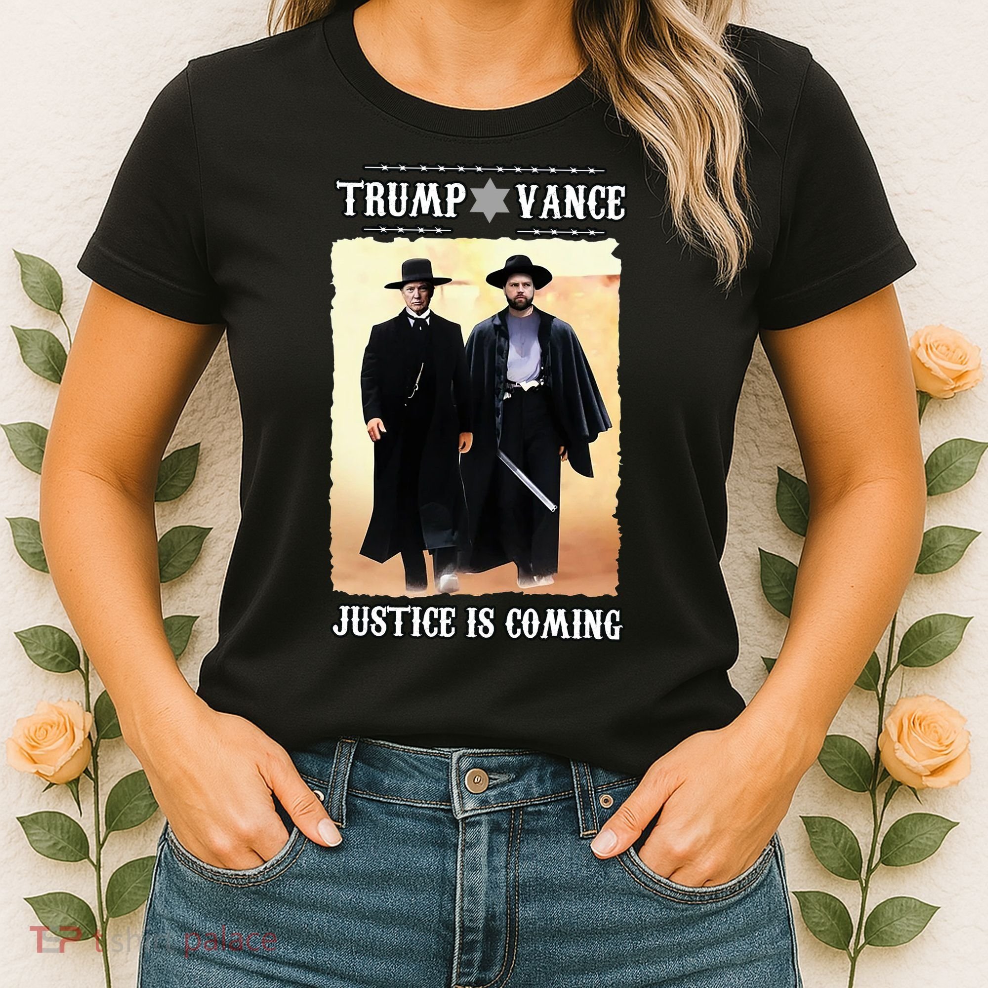 Trump Vance Justice Is Coming Women's T-Shirt