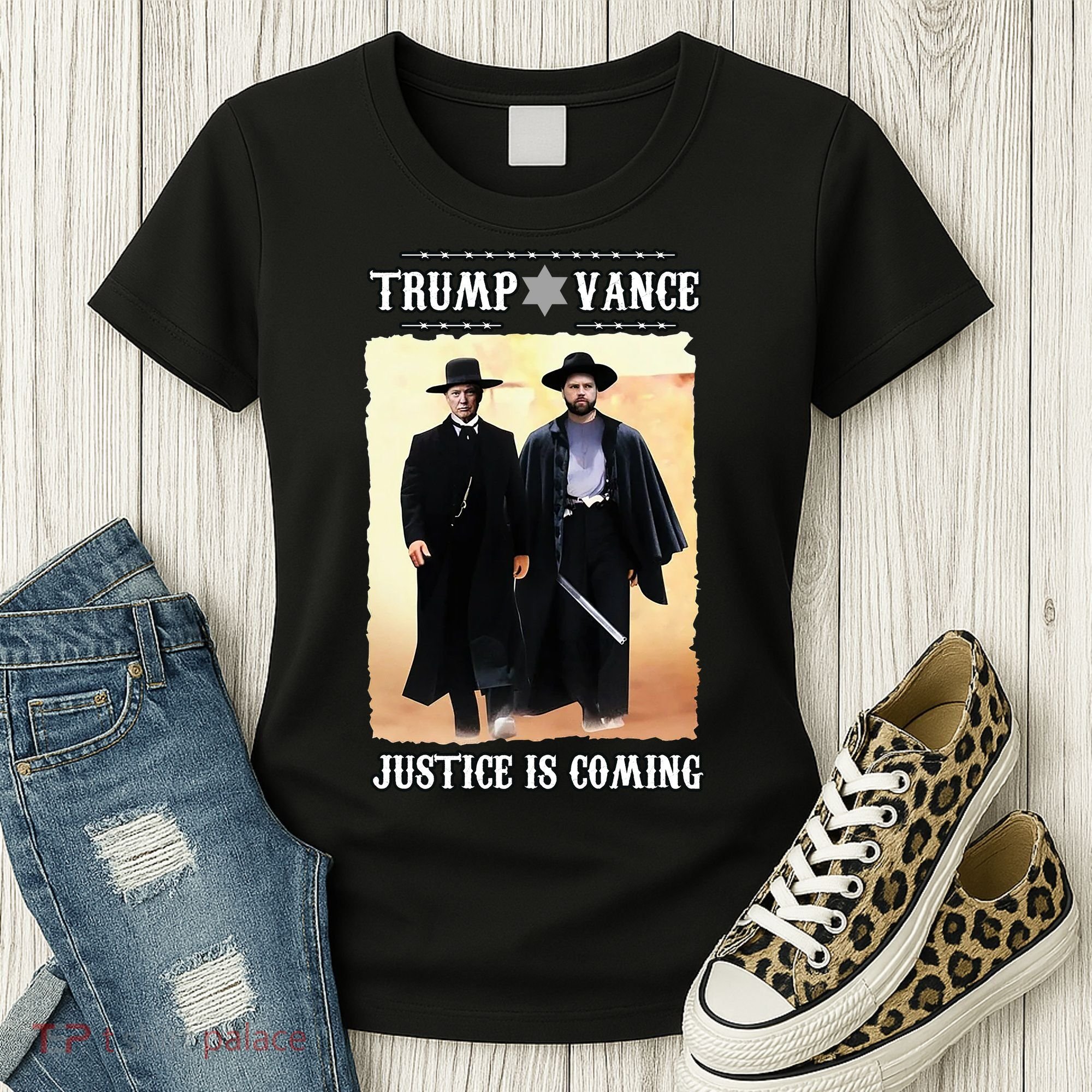 Trump Vance Justice Is Coming Women's T-Shirt