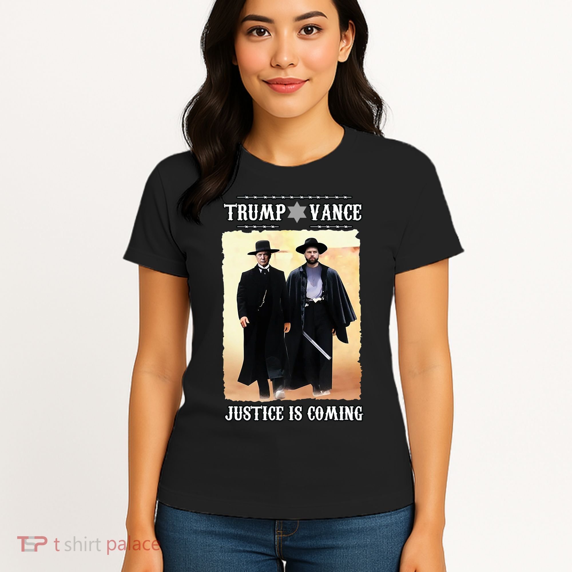 Trump Vance Justice Is Coming Women's T-Shirt