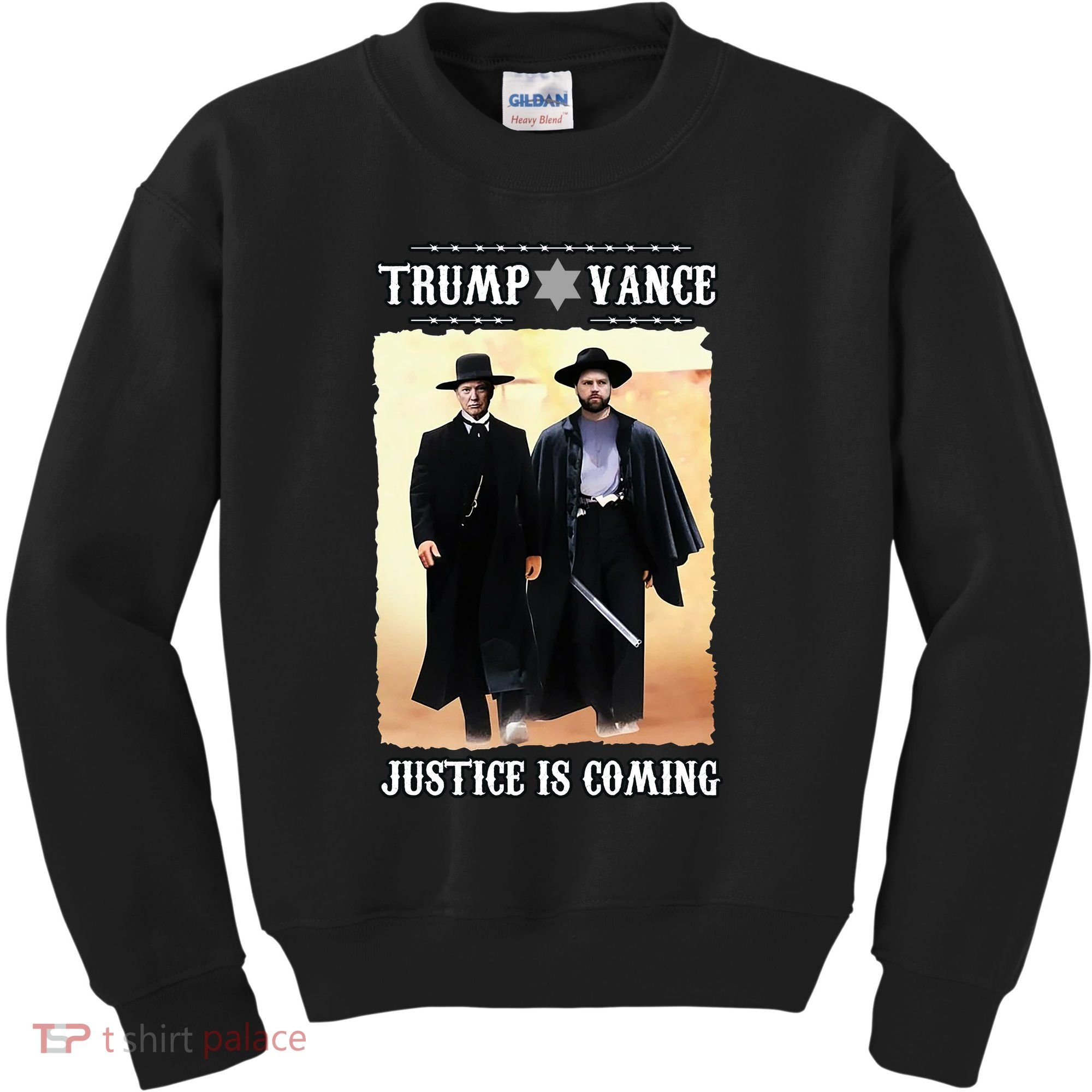 Trump Vance Justice Is Coming Kids Sweatshirt