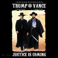 Trump Vance Justice Is Coming Kids Colorblock Raglan Jersey thumb 2