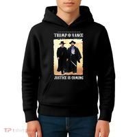Trump Vance Justice Is Coming Kids Hoodie thumb 4