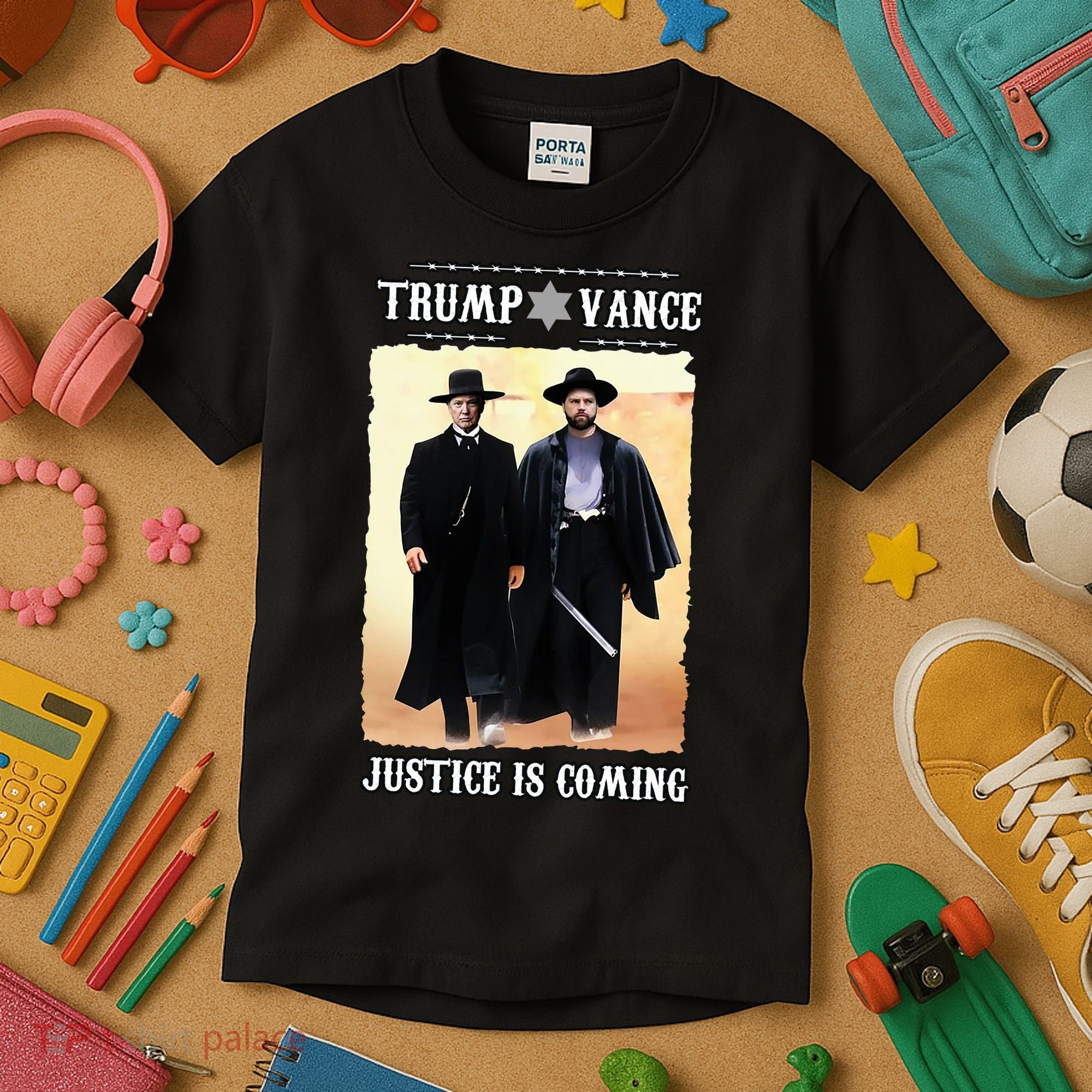 Trump Vance Justice Is Coming Kids T-Shirt