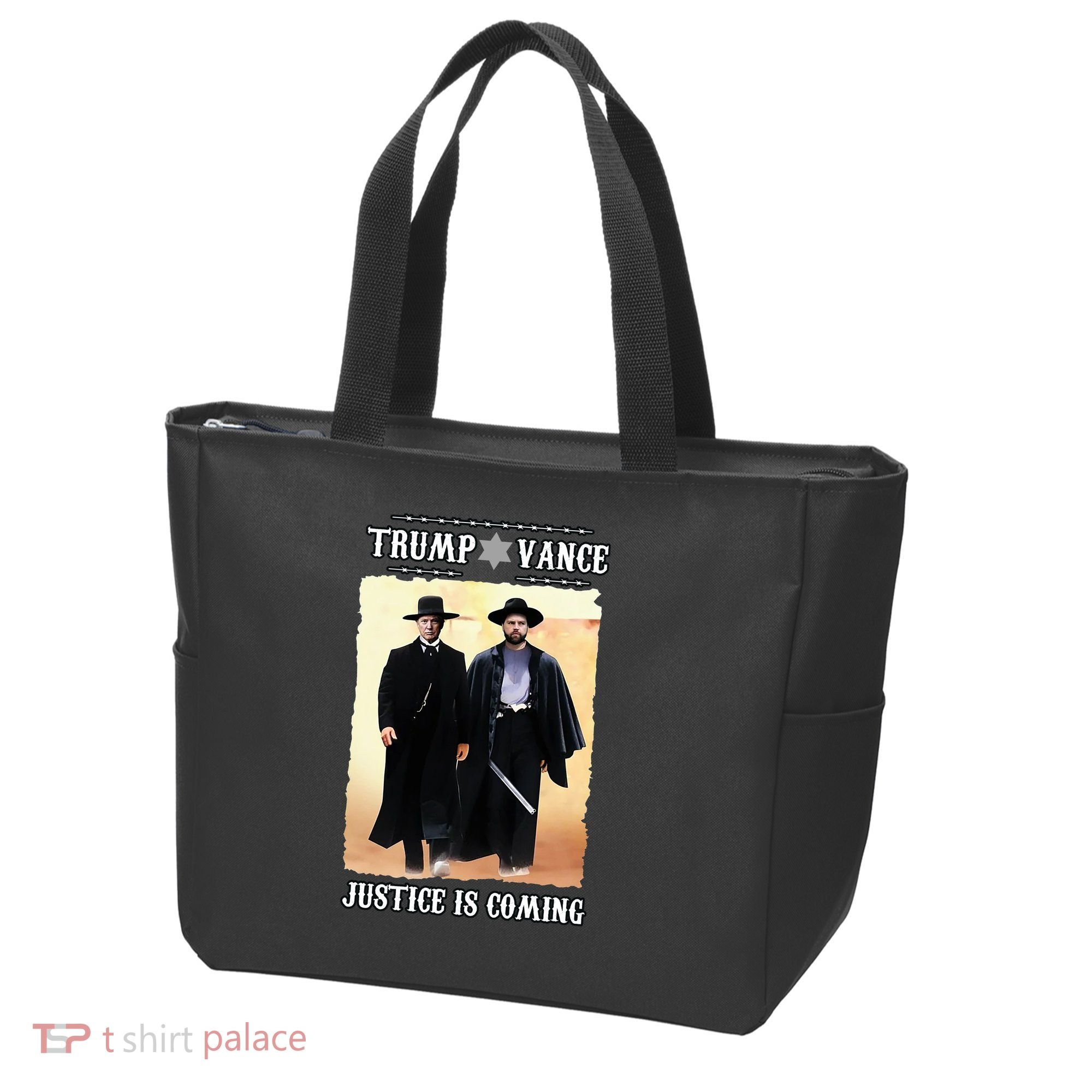 Trump Vance Justice Is Coming Tote Bag