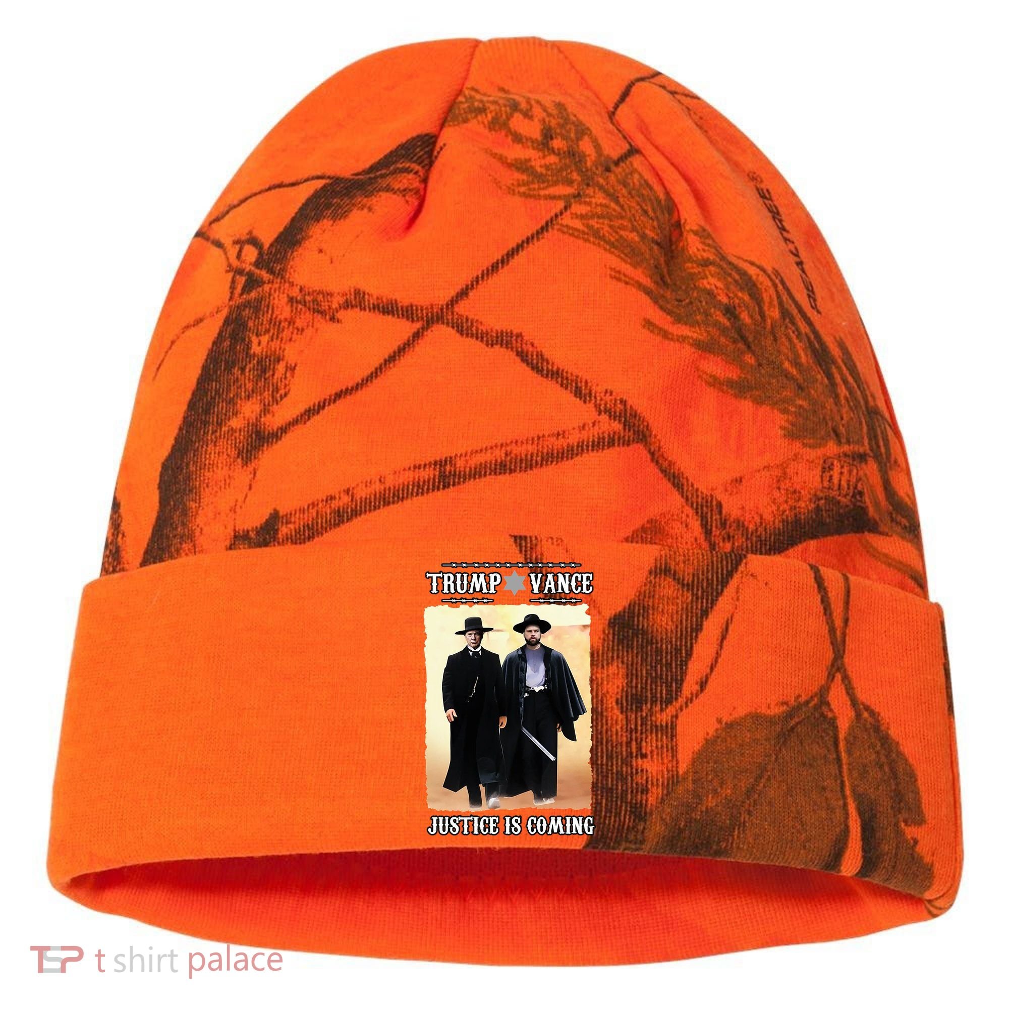 Trump Vance Justice Is Coming Kati Licensed 12" Camo Cuffed Beanie