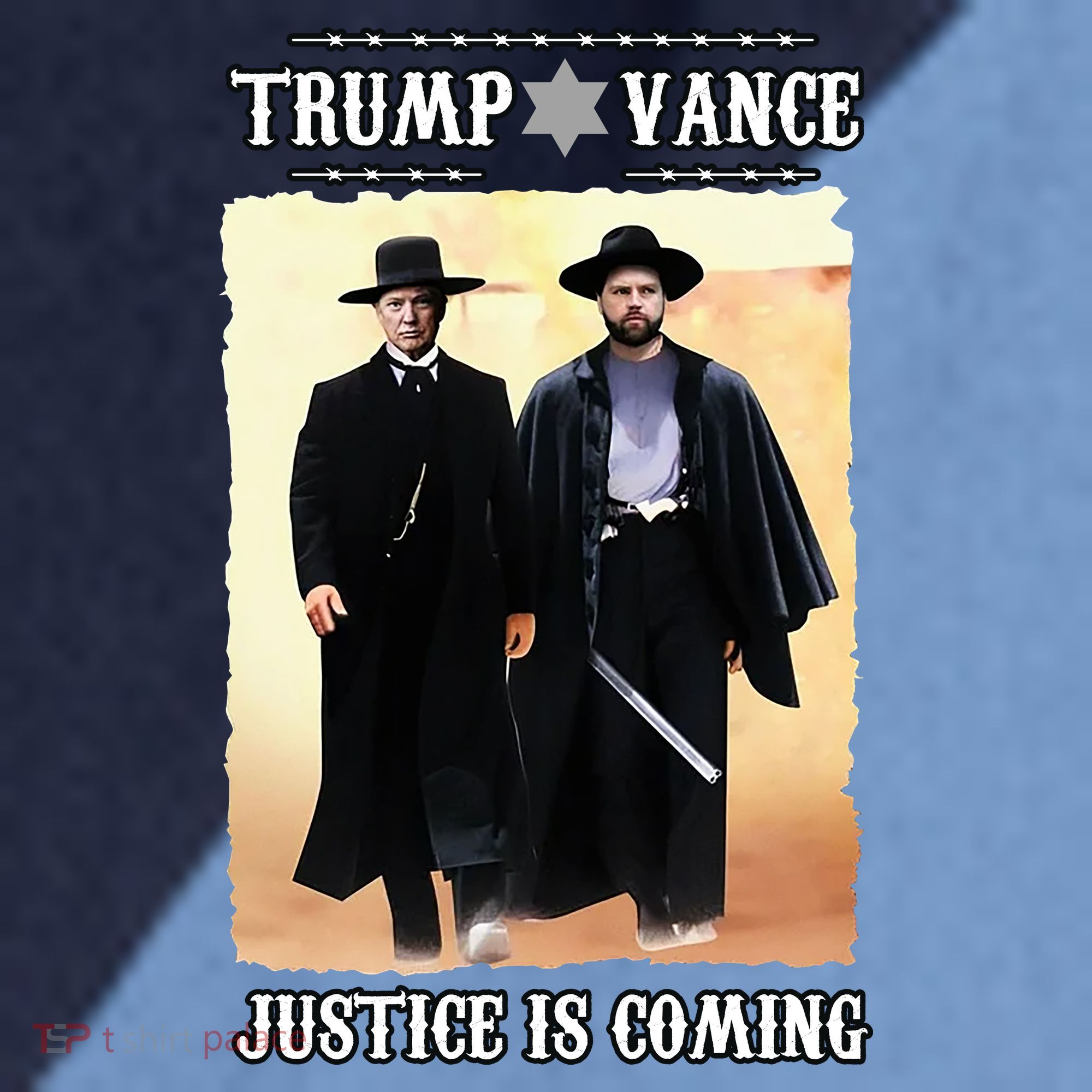 Trump Vance Justice Is Coming Raglan Baseball Sleeve Shirt