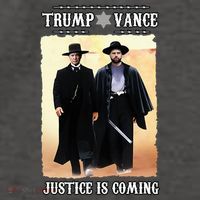 Trump Vance Justice Is Coming Vector Backpack thumb 2