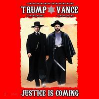 Trump Vance Justice Is Coming Santa Hat thumb 1