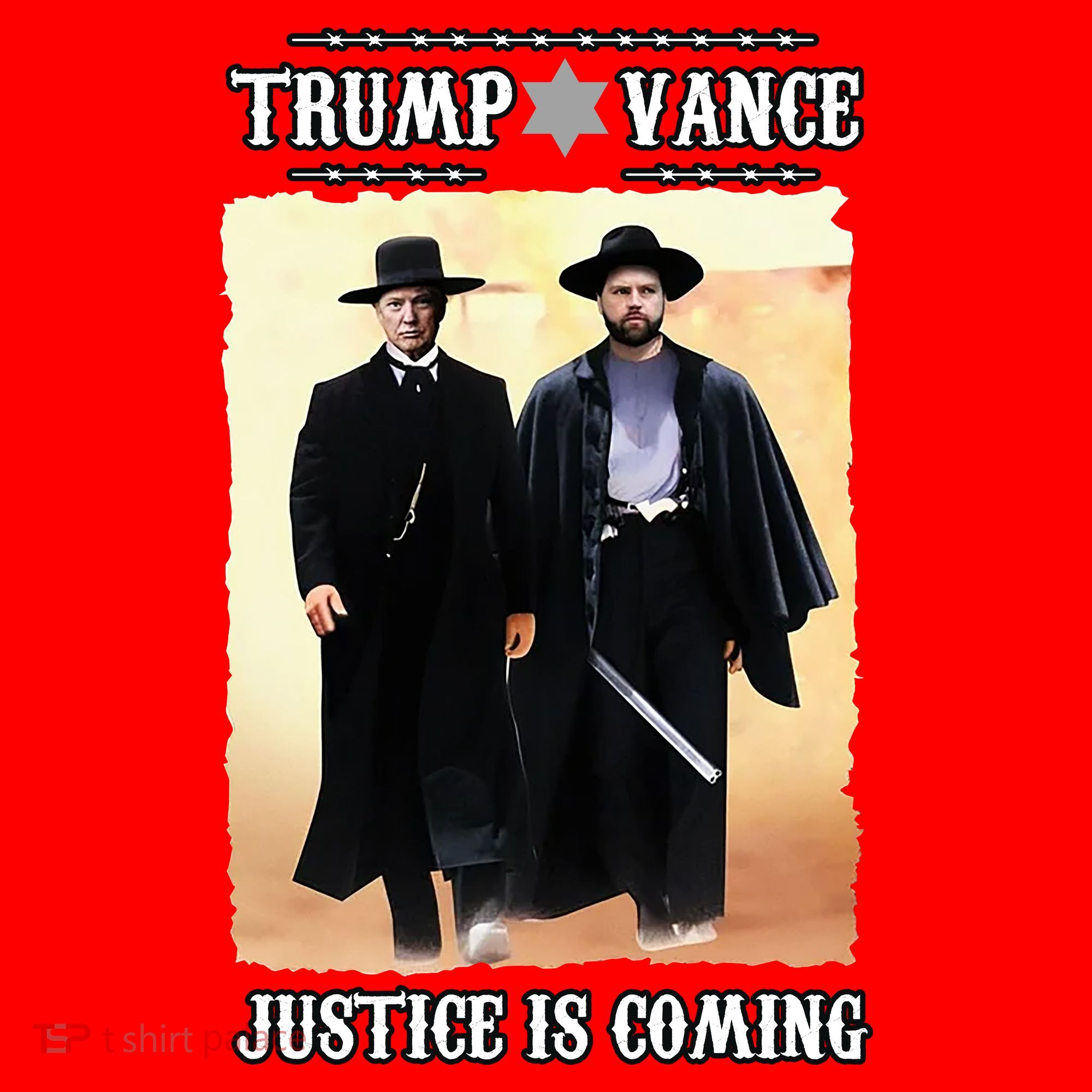 Trump Vance Justice Is Coming Santa Hat