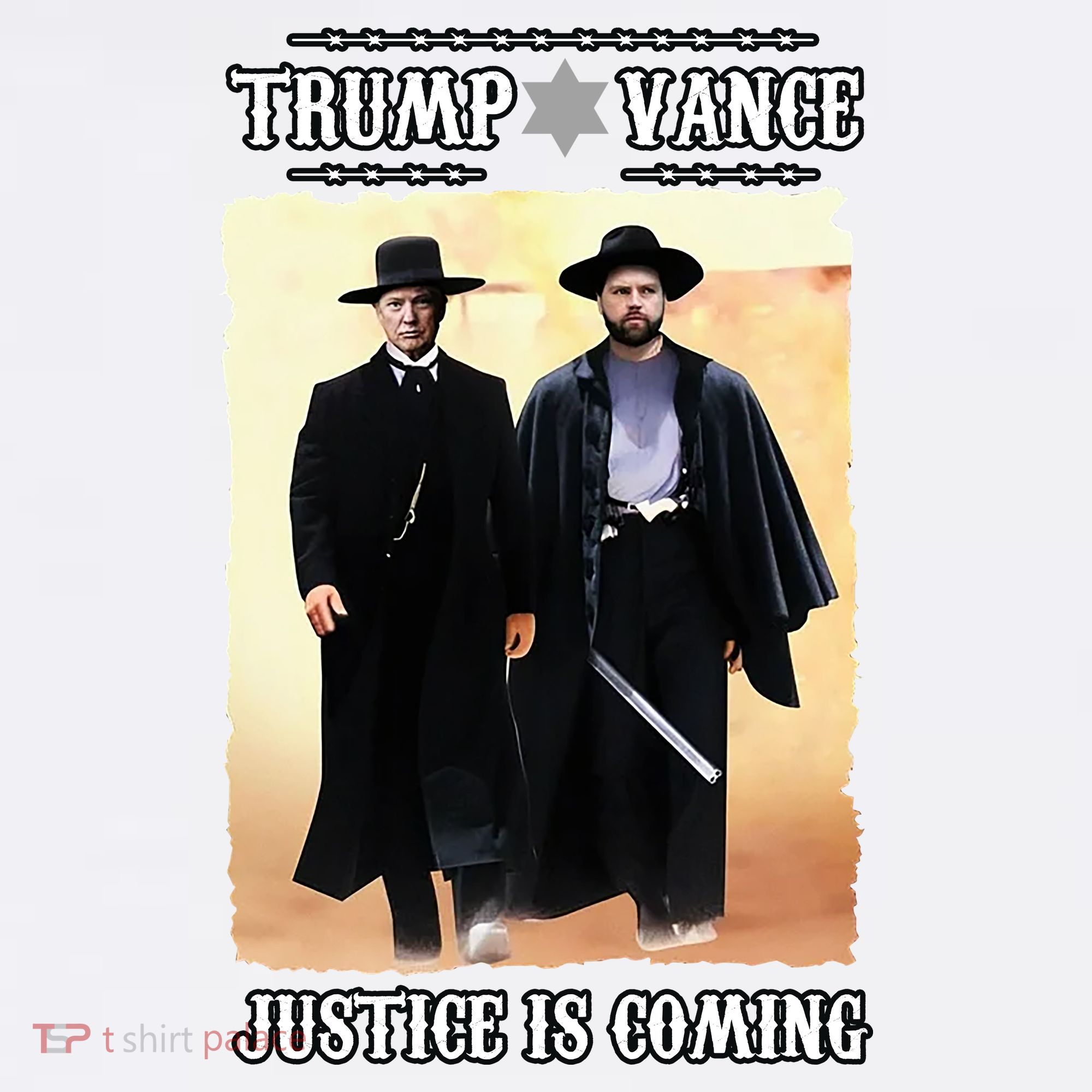 Trump Vance Justice Is Coming Garment-Dyed Sweatshirt