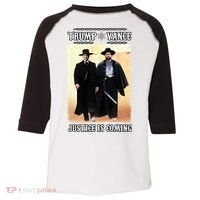 Trump Vance Justice Is Coming Toddler Fine Jersey T-Shirt thumb 0