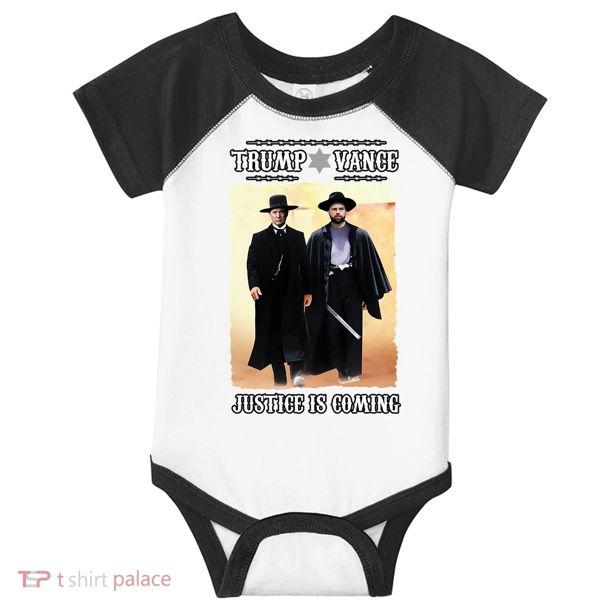 Trump Vance Justice Is Coming Infant Baby Jersey Bodysuit
