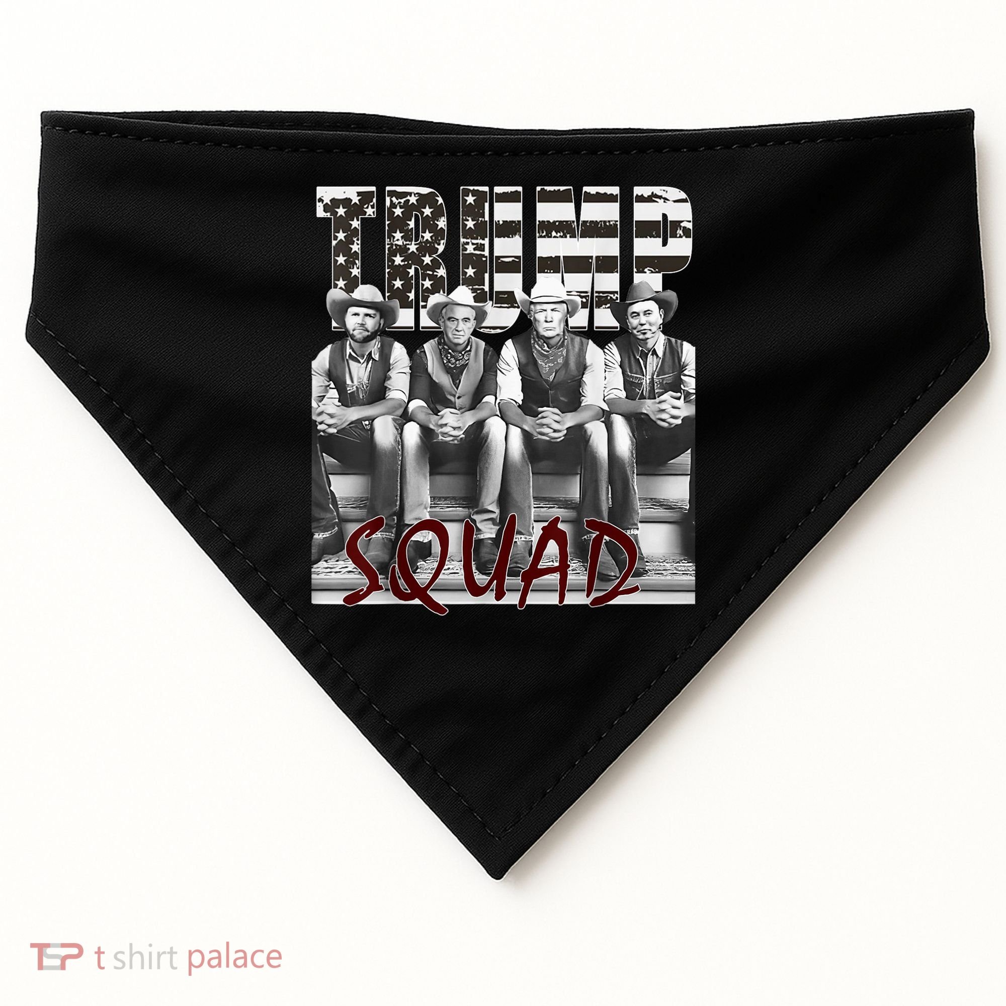 Trump Vance Kennedy Elon Squad USA-Made Doggie Bandana