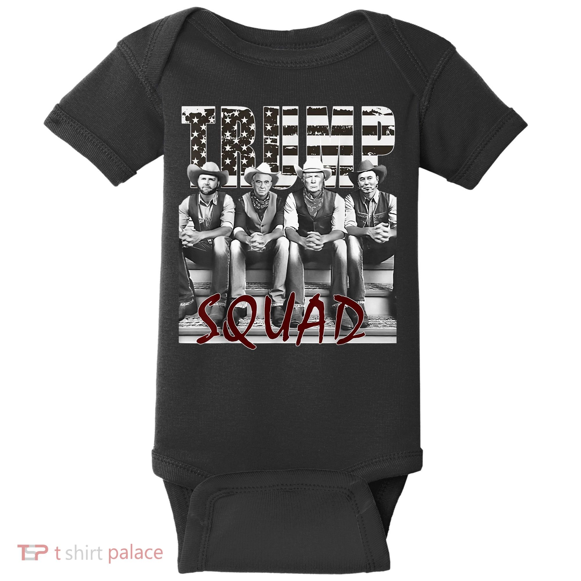 Trump Vance Kennedy Elon Squad Baby Bodysuit