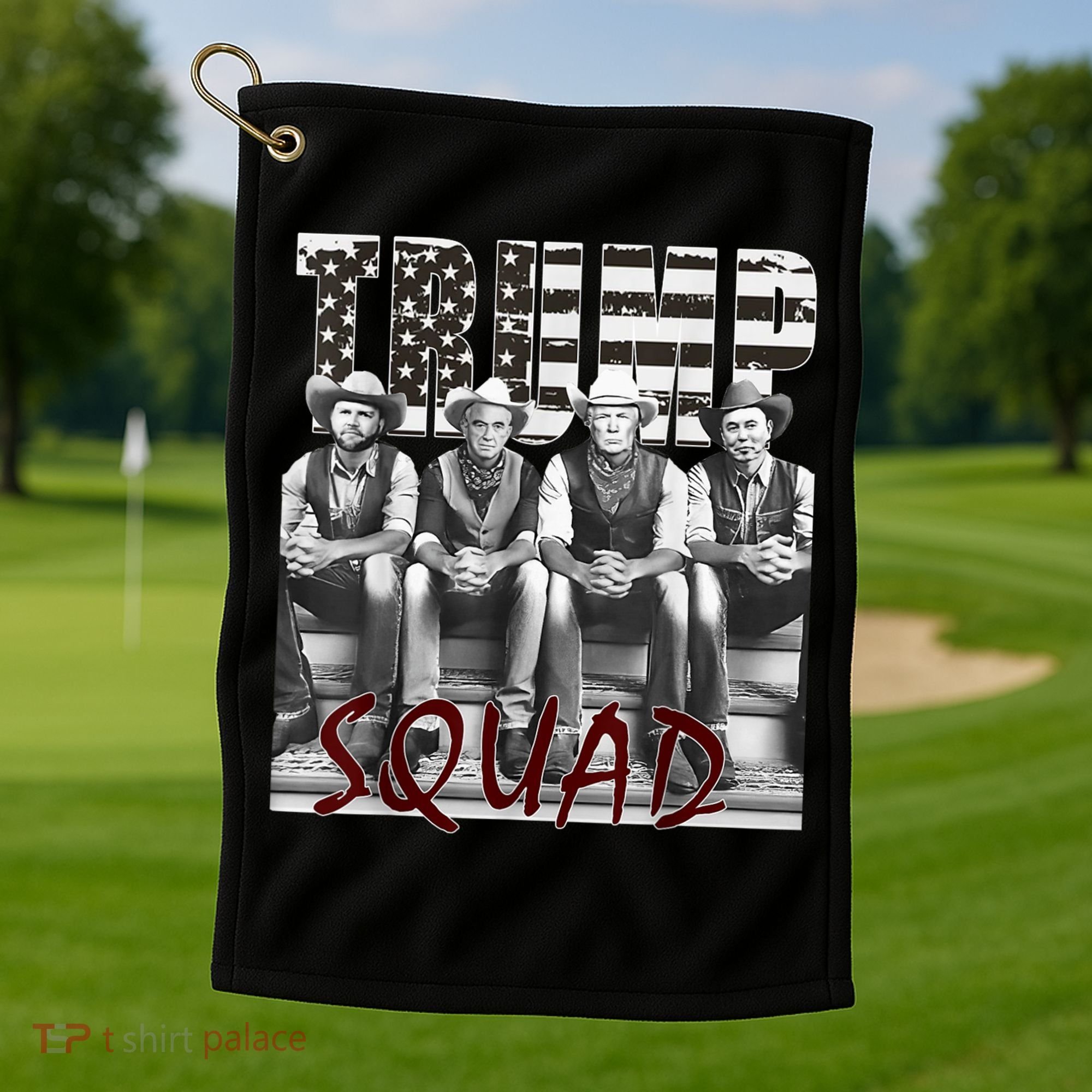 Trump Vance Kennedy Elon Squad Golf Towel