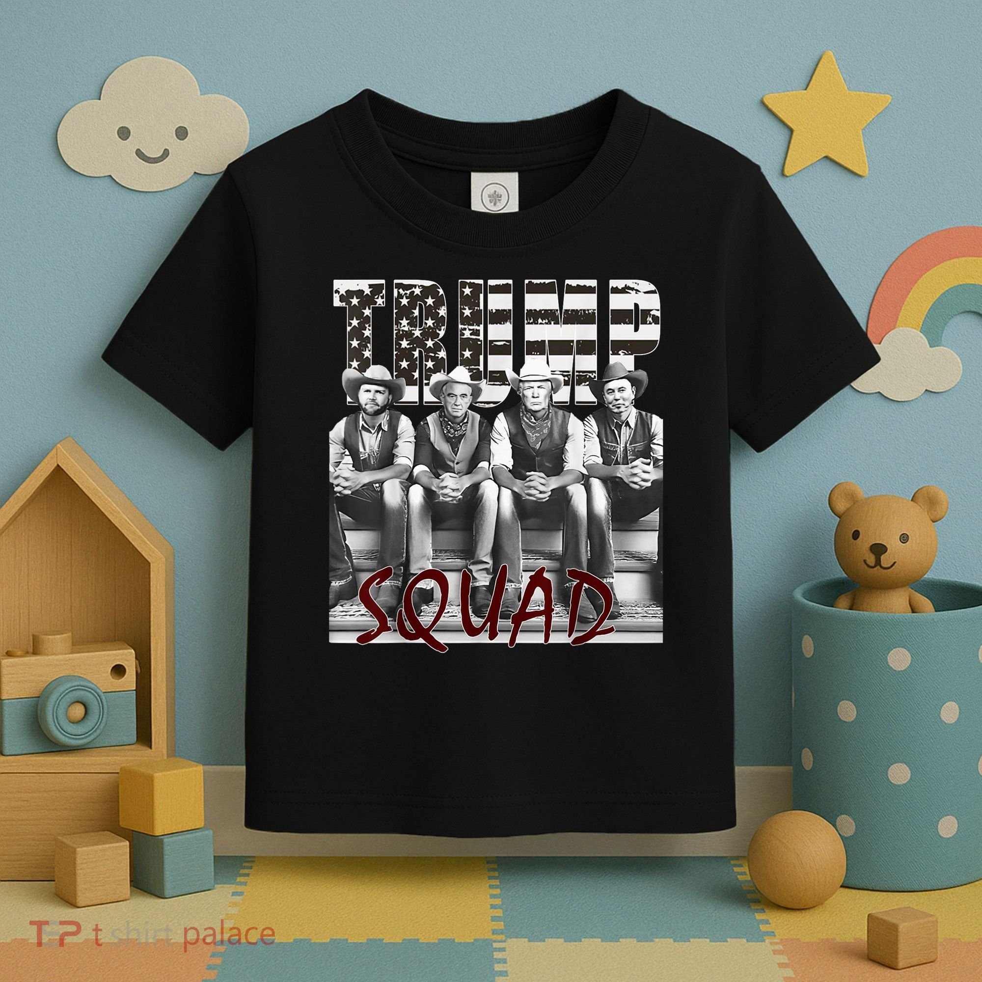 Trump Vance Kennedy Elon Squad Toddler T-Shirt