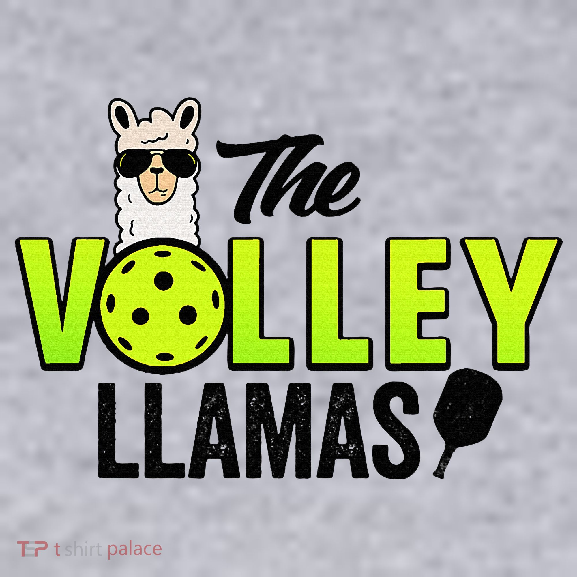 The Volley LLamas comic style llama pickle ball Women's Sweatshirt