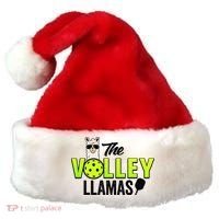 The Volley LLamas comic style llama pickle ball Santa Hat thumb 0