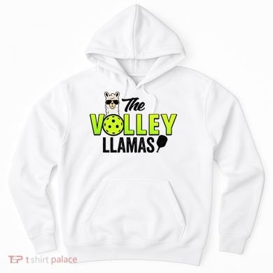 The Volley LLamas comic style llama pickle ball Hoodie