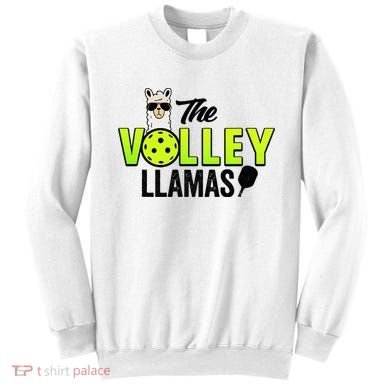 The Volley LLamas comic style llama pickle ball Sweatshirt
