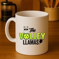 The Volley LLamas comic style llama pickle ball Coffee Mug thumb 4